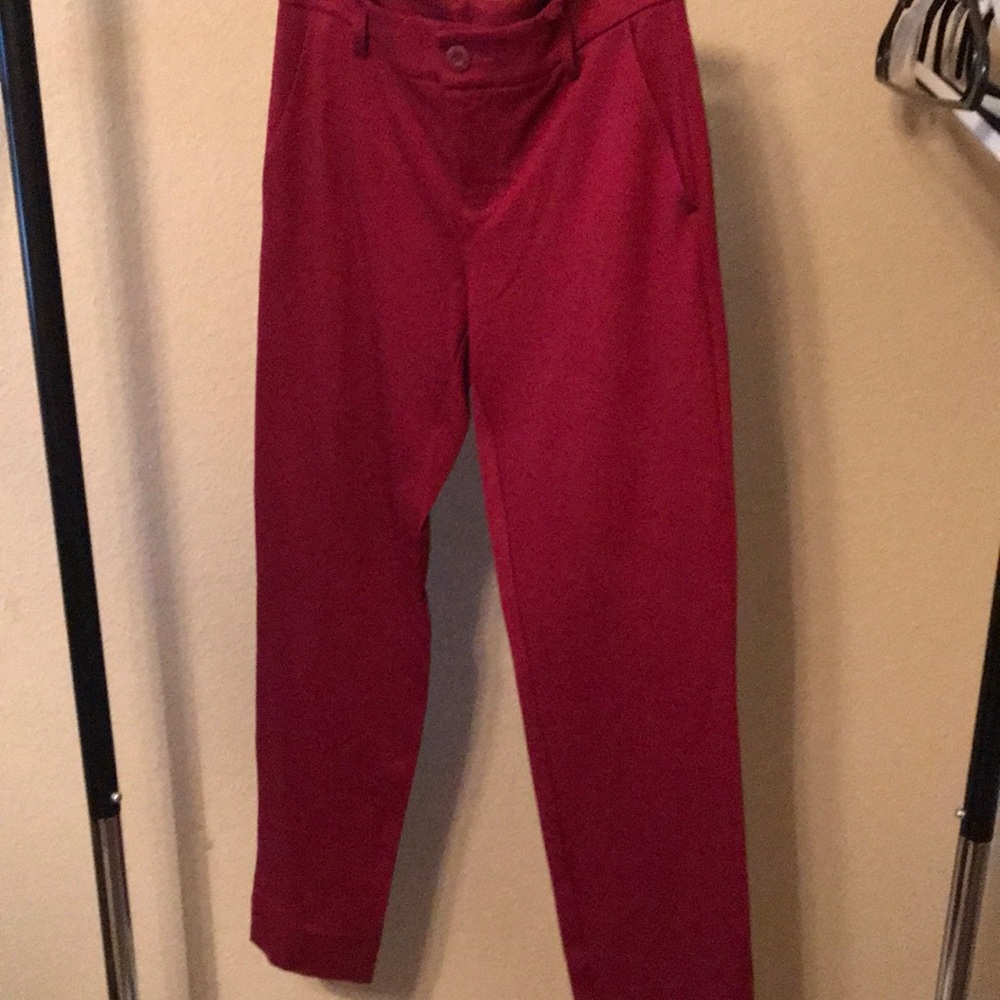 Red slacks
